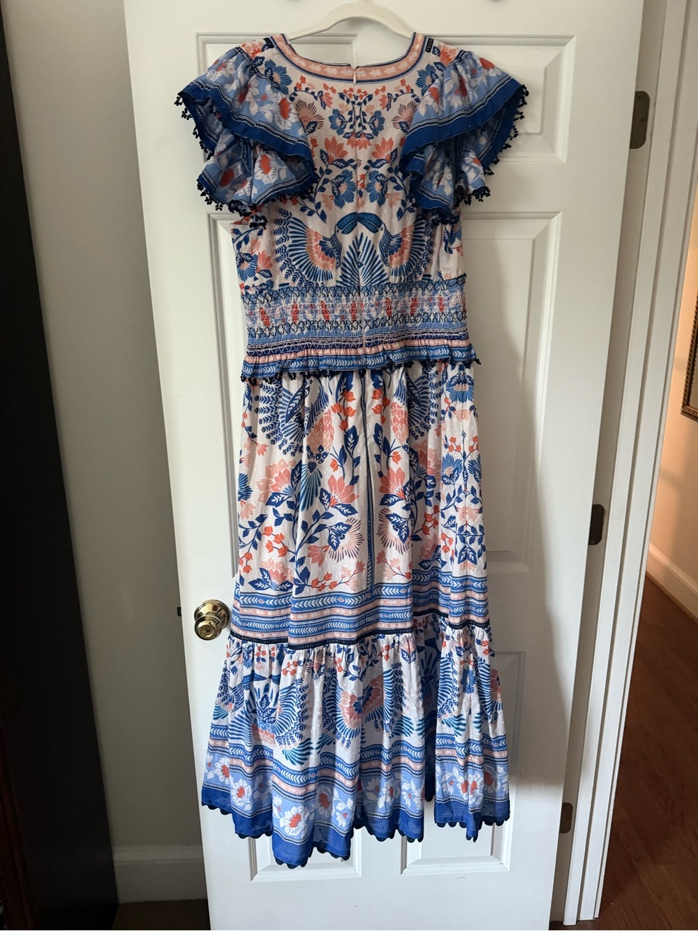 FARM Rio x Anthropologie Ruffle-sleeve Smocked Maxi Dress - Picture 2 of 4